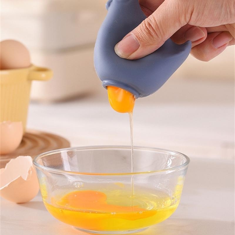 Kitchen Baking Center - ひよこ液体分離ツール楽しい形状卵シリコーンセパレーターツールディバイダー付き