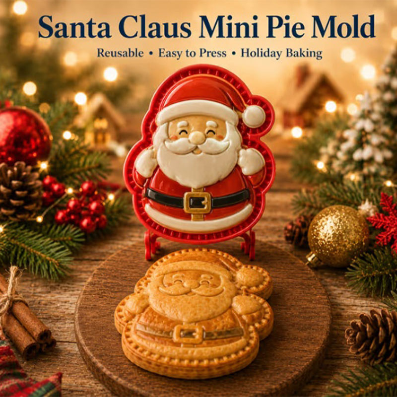 Miniature Baking Kitchen - クリスマスをテーマにしたミニパイ型コレクション ポータブルで実用的な小型タルトベーキング型セット クリスマスホームキッチン用ベーキングツール