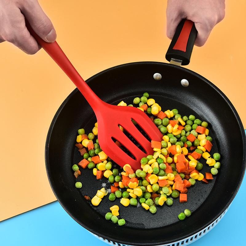 シリコン焦げ付き防止調理器具、注ぎ口、丈夫、ヘラ、卵、魚鍋鍋 - Offset Spatula Set のレビューと価格