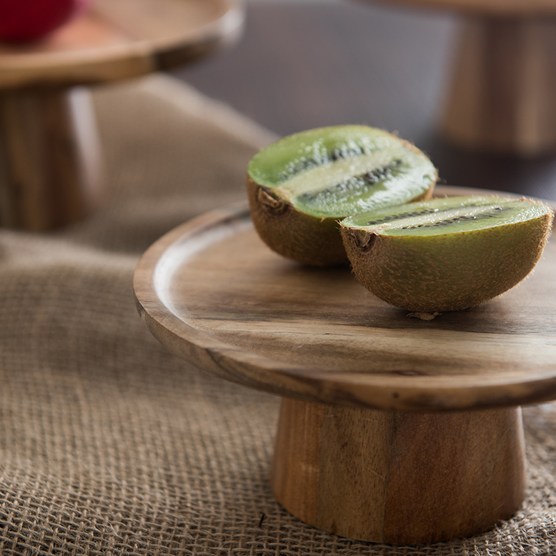 KEMORELA ハイスタンド木製ケーキプレートクリエイティ - Cake Board Round のレビューと価格