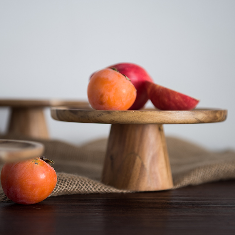 KEMORELA ハイスタンド木製ケーキプレートクリエイティ - Cake Board Round のレビューと価格