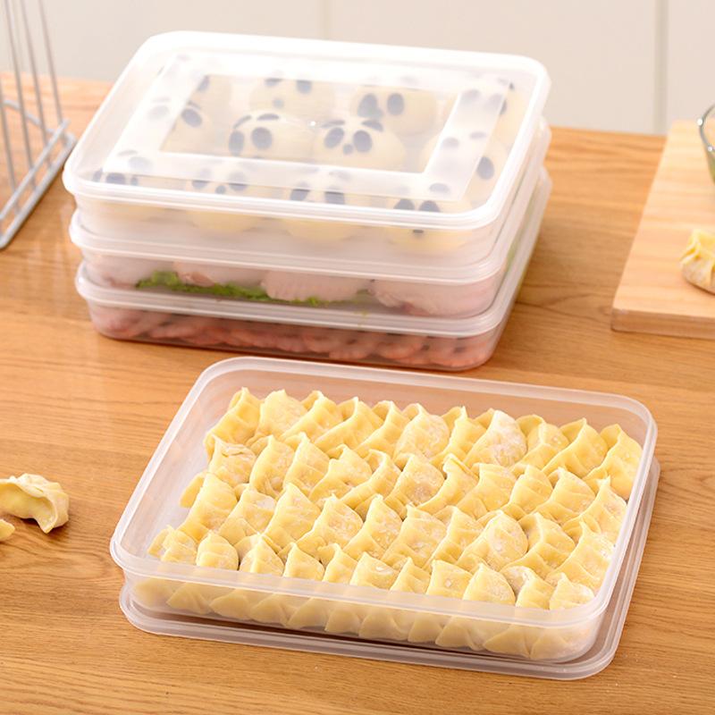 透明なキッチン収納ボックス 冷蔵庫オーガナイザー 食品グレー - Kitchen Baking Tray Organizer のレビューと価格