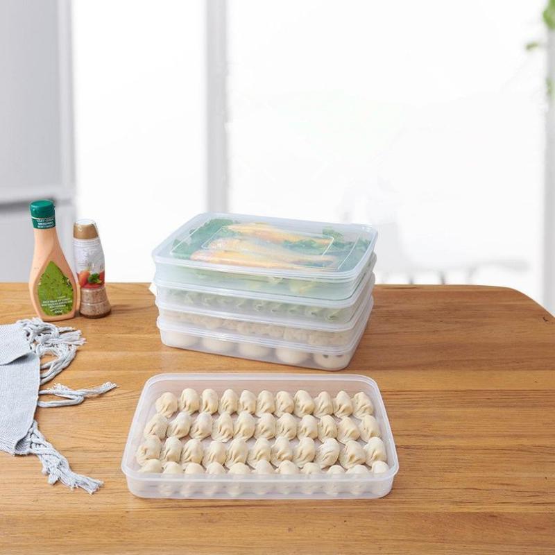 透明なキッチン収納ボックス 冷蔵庫オーガナイザー 食品グレー - Kitchen Baking Tray Organizer のレビューと価格