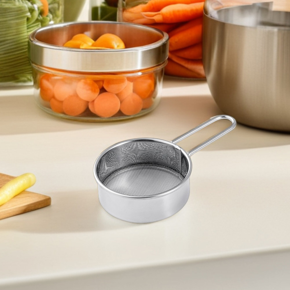 2個入り、小型の手持ち式粉ふるい。ステンレス製、40メッシュ - Baking Powder Kitchen のレビューと価格