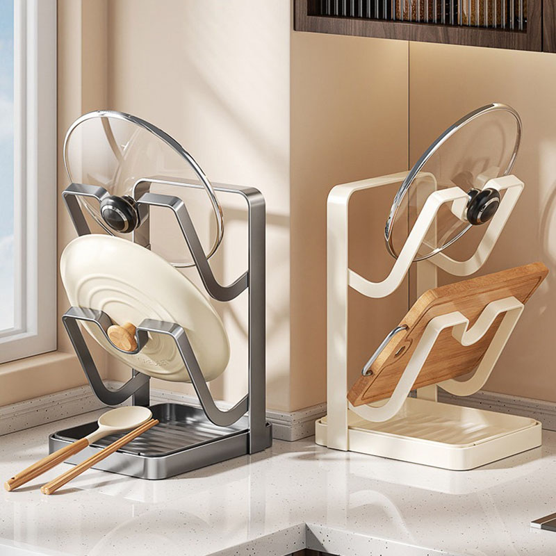 カウンタートップ用頑丈炭素鋼製鍋蓋ホルダー、多機能キッチンラ - Offset Spatula Set のレビューと価格