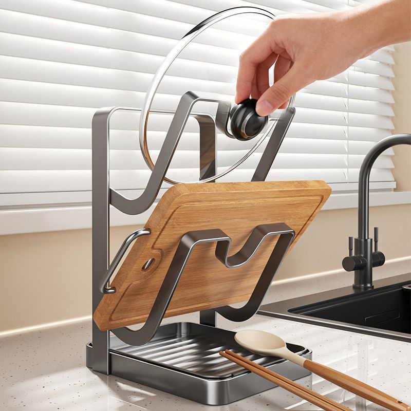 カウンタートップ用頑丈炭素鋼製鍋蓋ホルダー、多機能キッチンラ - Offset Spatula Set のレビューと価格