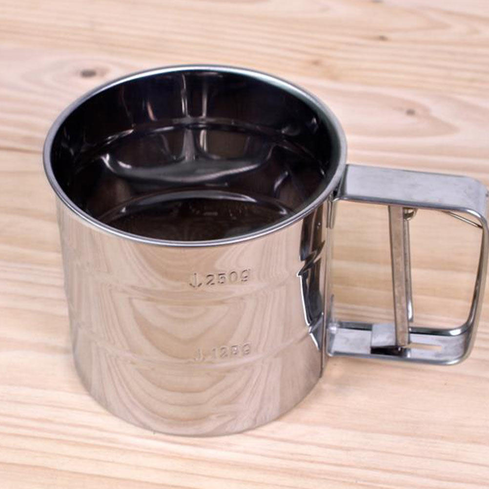 1個入りステンレス製粉ふるい器 ハンドヘルドカップ ハンドプ - Baking Powder Kitchen のレビューと価格