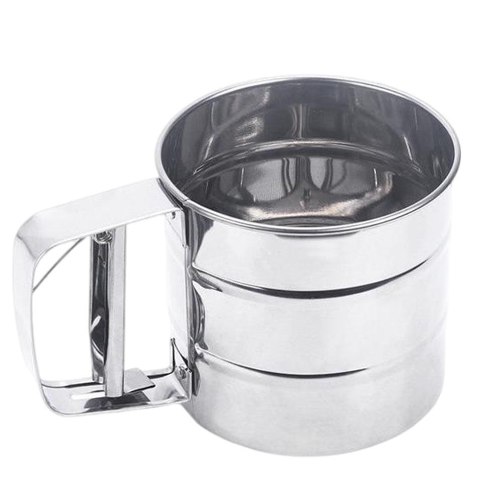 1個入りステンレス製粉ふるい器 ハンドヘルドカップ ハンドプ - Baking Powder Kitchen のレビューと価格