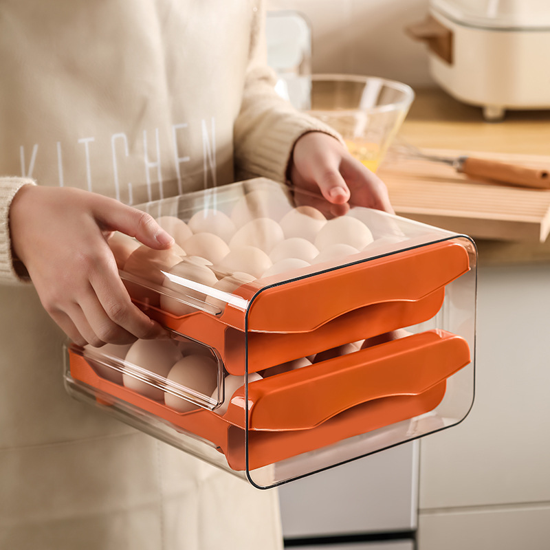 冷蔵庫、卵収納、収納ボックス、引き出し式鮮度保持ボックス、キ - Kitchen Baking Tray Organizer のレビューと価格