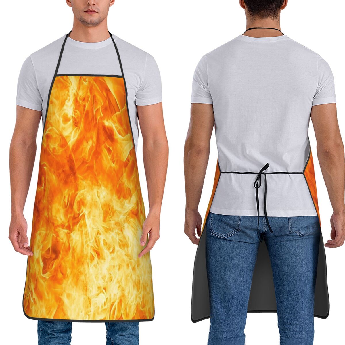 火は私たちの命、火は私たちの力。リアルな炎のエプロン、シェフ - Kitchen And Baking Life のレビューと価格