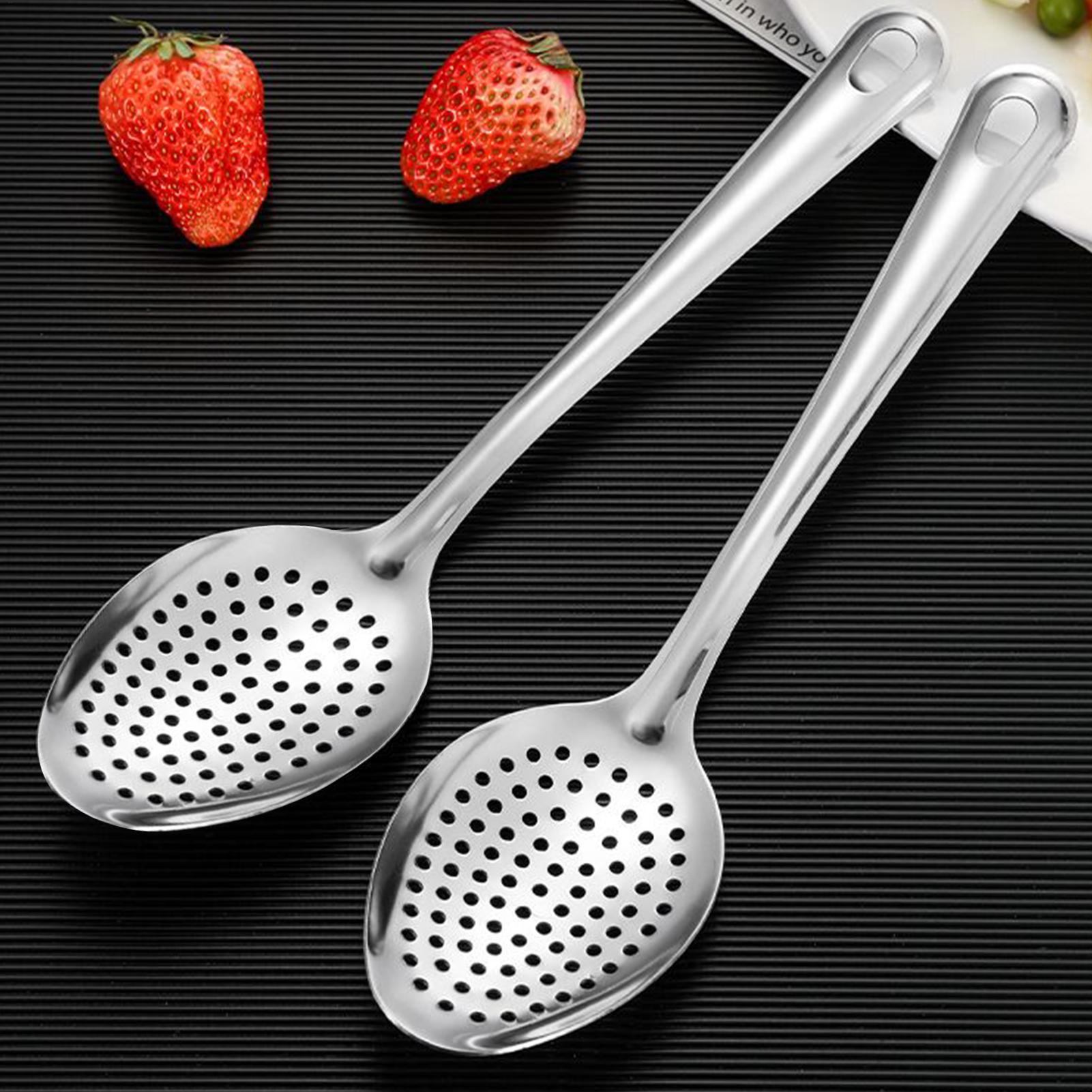 新しい金属製の穴あきスプーン、ステンレス製の穴あきスプーン、 - Offset Spatula Set のレビューと価格
