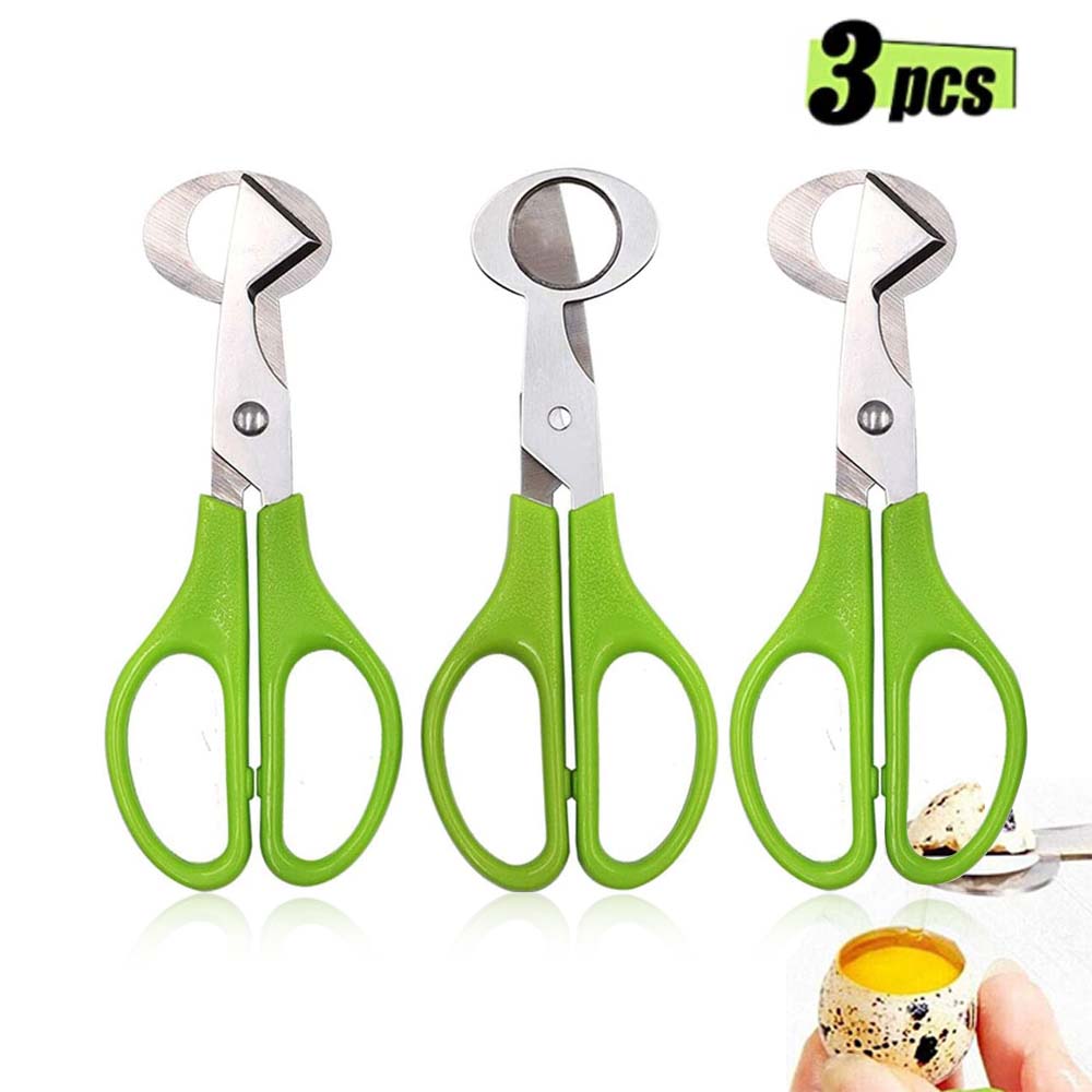 3個ウズラ卵カッターはさみキッチン卵鋏ツールステンレス鋼のク - Kitchen Shears In Baking のレビューと価格