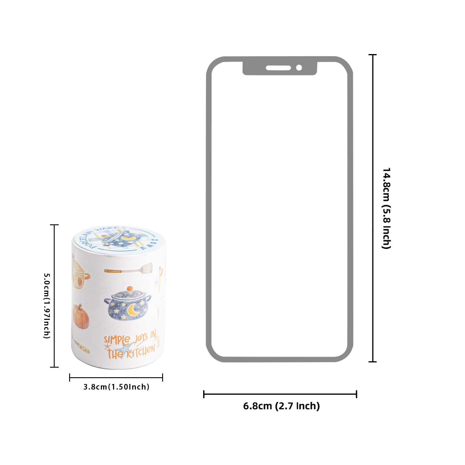 エトリライフキッチン 日常用具と食材用和紙テープ 50mm× - Kitchen And Baking Life のレビューと価格