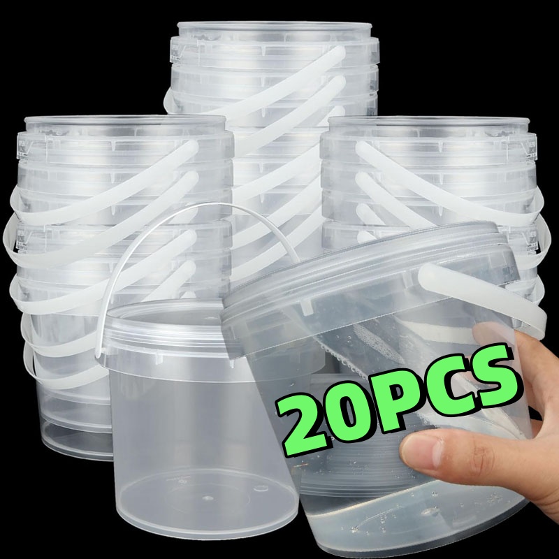 プラスチック製丸型密閉保存容器 蜂蜜 ジャム ペイント 化粧 - Kitchen Baking Tray Organizer のレビューと価格