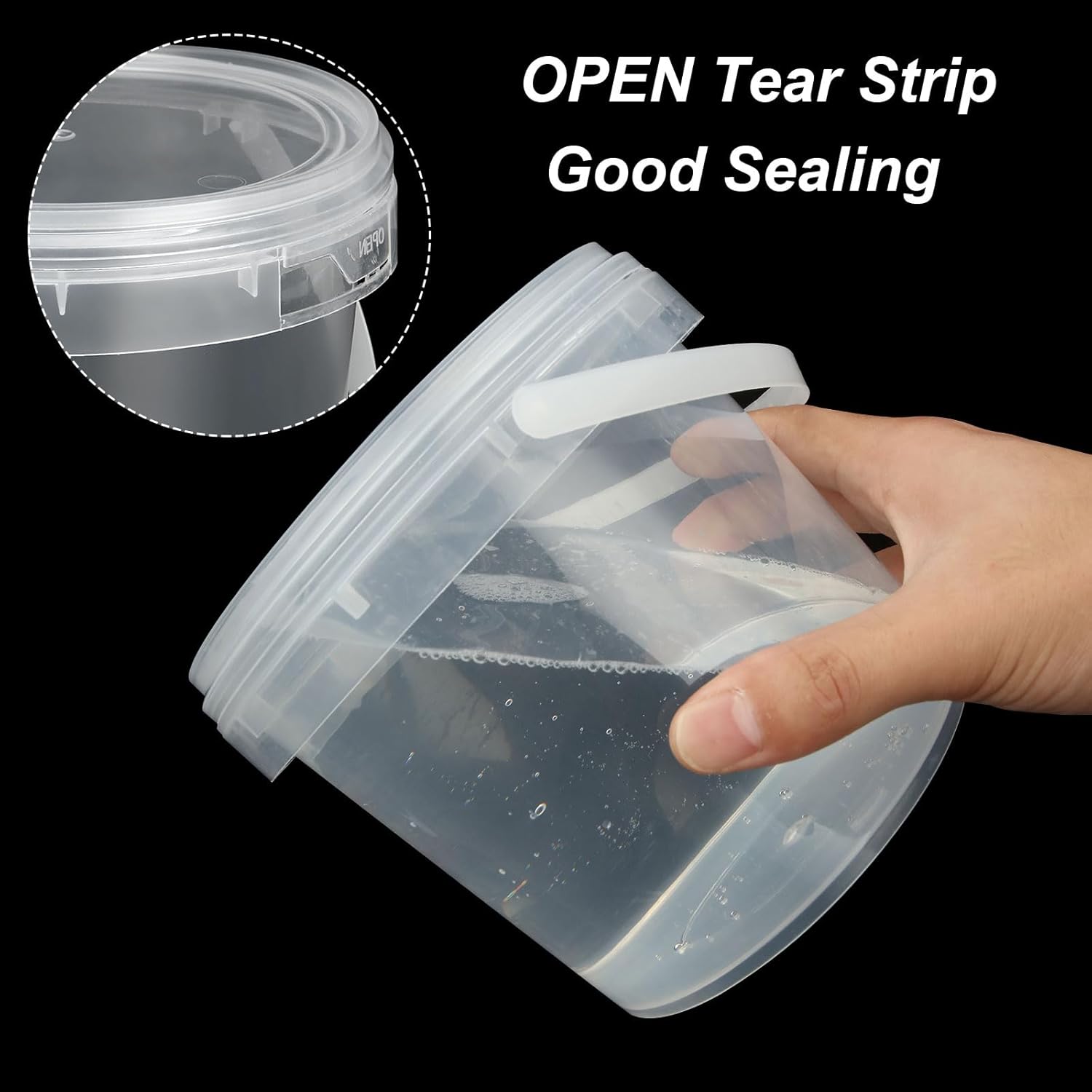 プラスチック製丸型密閉保存容器 蜂蜜 ジャム ペイント 化粧 - Kitchen Baking Tray Organizer のレビューと価格