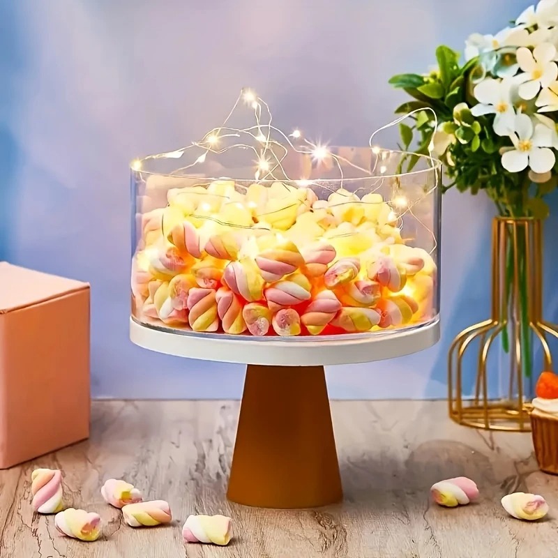 アクリルケーキディスプレイラウンドスタンド DIY ウェディ - Cake Board Round のレビューと価格