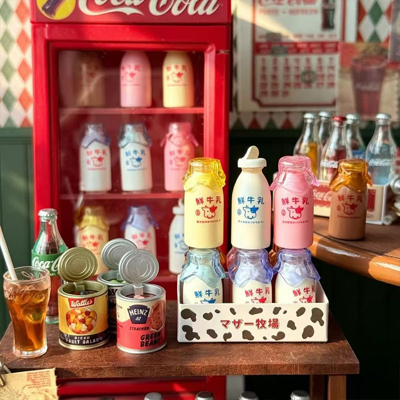ミニコーラミルクボトルセット 6色ソーダ缶 ドールハウス ミ - Miniature Baking Kitchen のレビューと価格