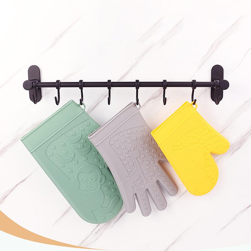 耐熱オーブン手袋 1組 シリコン製 プロフェッショナルミット - Kitchen Baking Cooking のレビューと価格