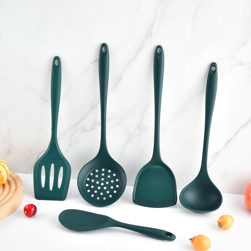 5 個の食品グレードのシリコーンキッチン用品セット耐熱性ノン - Offset Spatula Set のレビューと価格