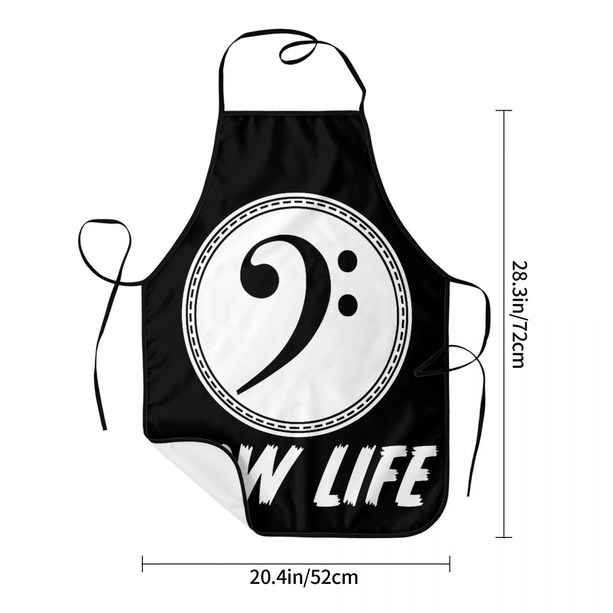 クールな低音記号、低音楽譜、音楽パフォーマンス、バンド、エプ - Kitchen And Baking Life のレビューと価格