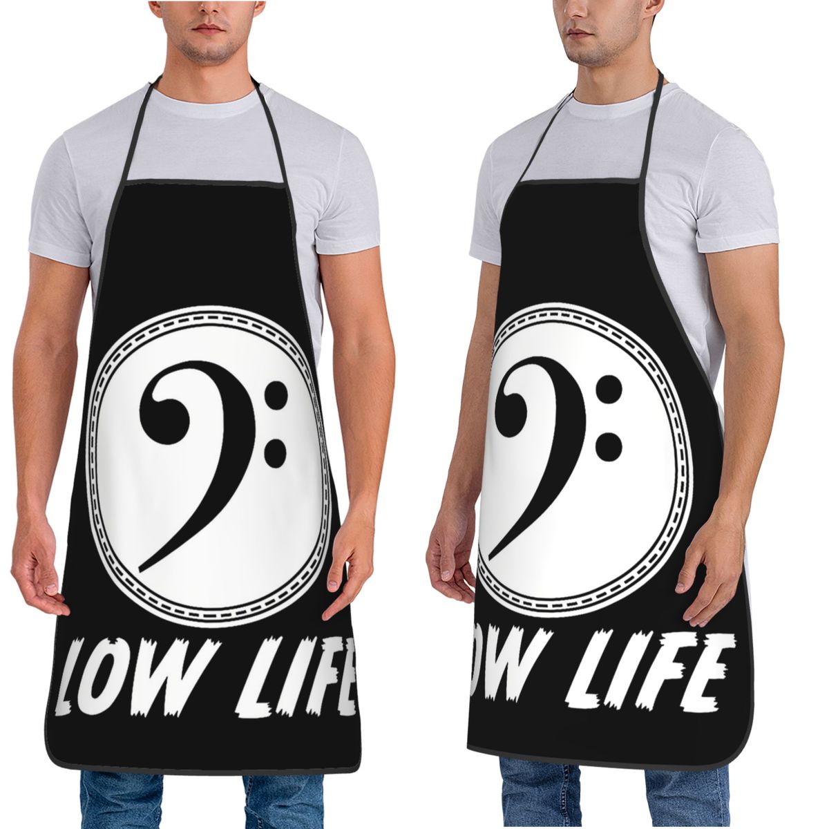 クールな低音記号、低音楽譜、音楽パフォーマンス、バンド、エプ - Kitchen And Baking Life のレビューと価格