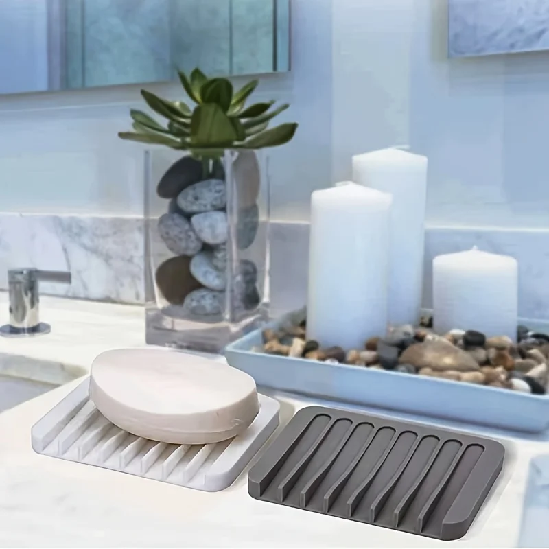 新しい1個入りシリコン製水切り石鹸置き、穴あけ不要、滑り止め - Kitchen Baking Tray Organizer のレビューと価格