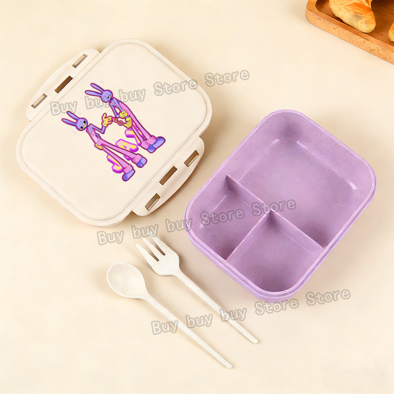 アニメアメージングデジタルサーカスランチボックスポータブル弁 - Kitchen Baking Tray Organizer のレビューと価格