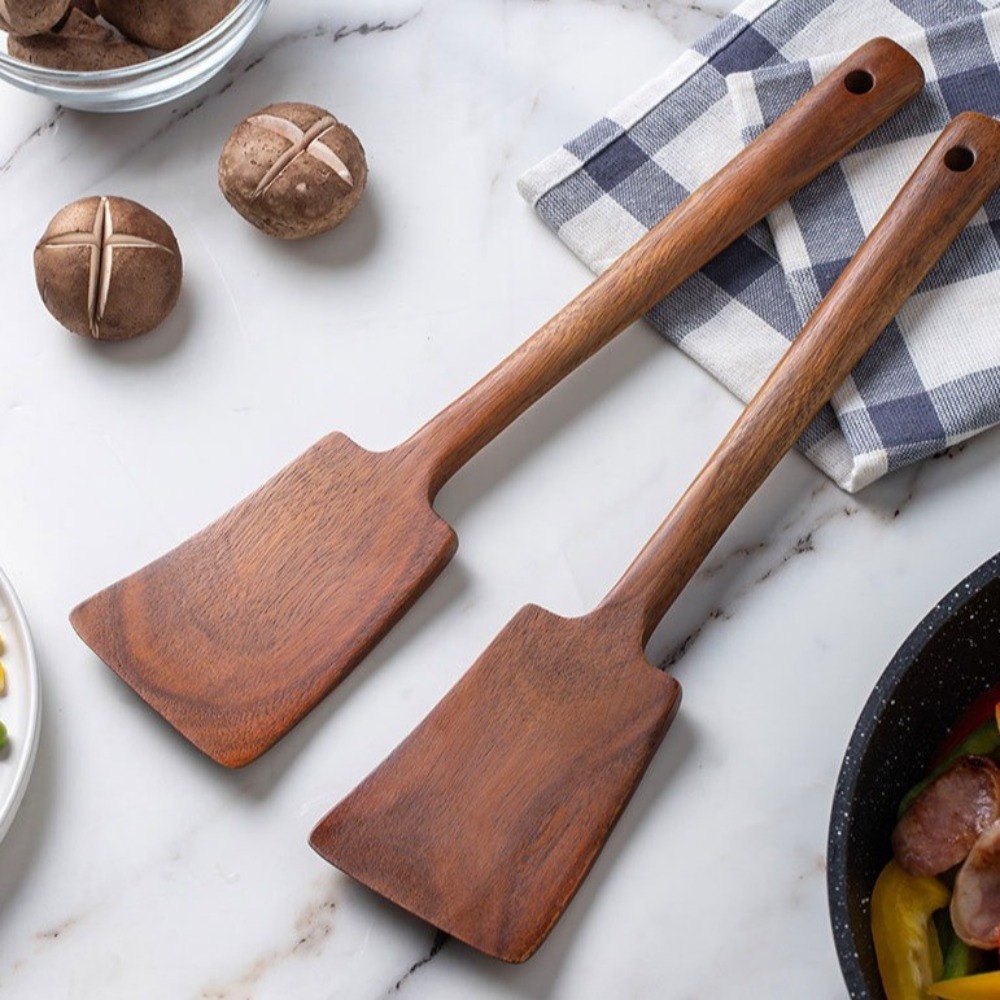 34 センチメートル木製調理ヘラターナーロングハンドルシャベ - Offset Spatula Set のレビューと価格