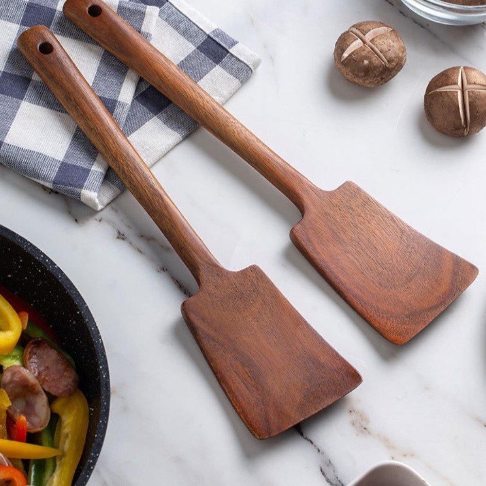 34 センチメートル木製調理ヘラターナーロングハンドルシャベ - Offset Spatula Set のレビューと価格
