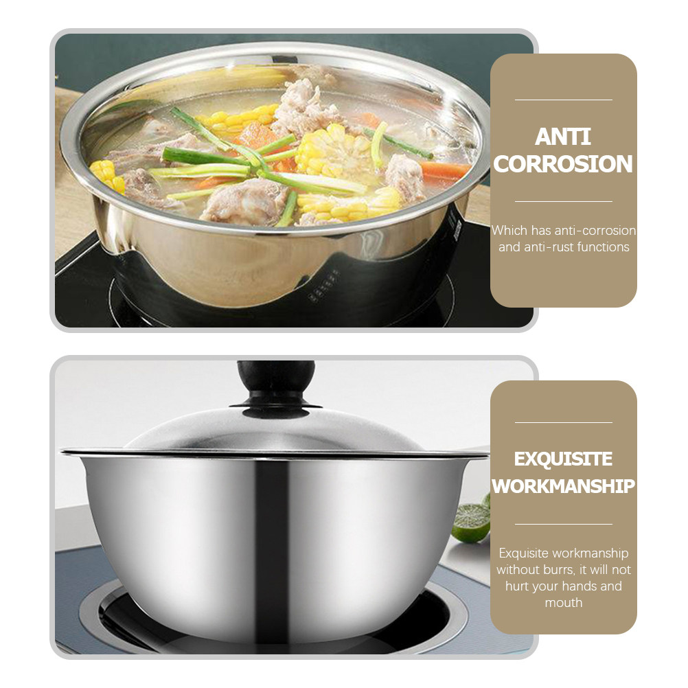 ステンレス製ミキシングボウル、深型で頑丈なキッチンボウル、生 - Kitchen Baking Cooking のレビューと価格